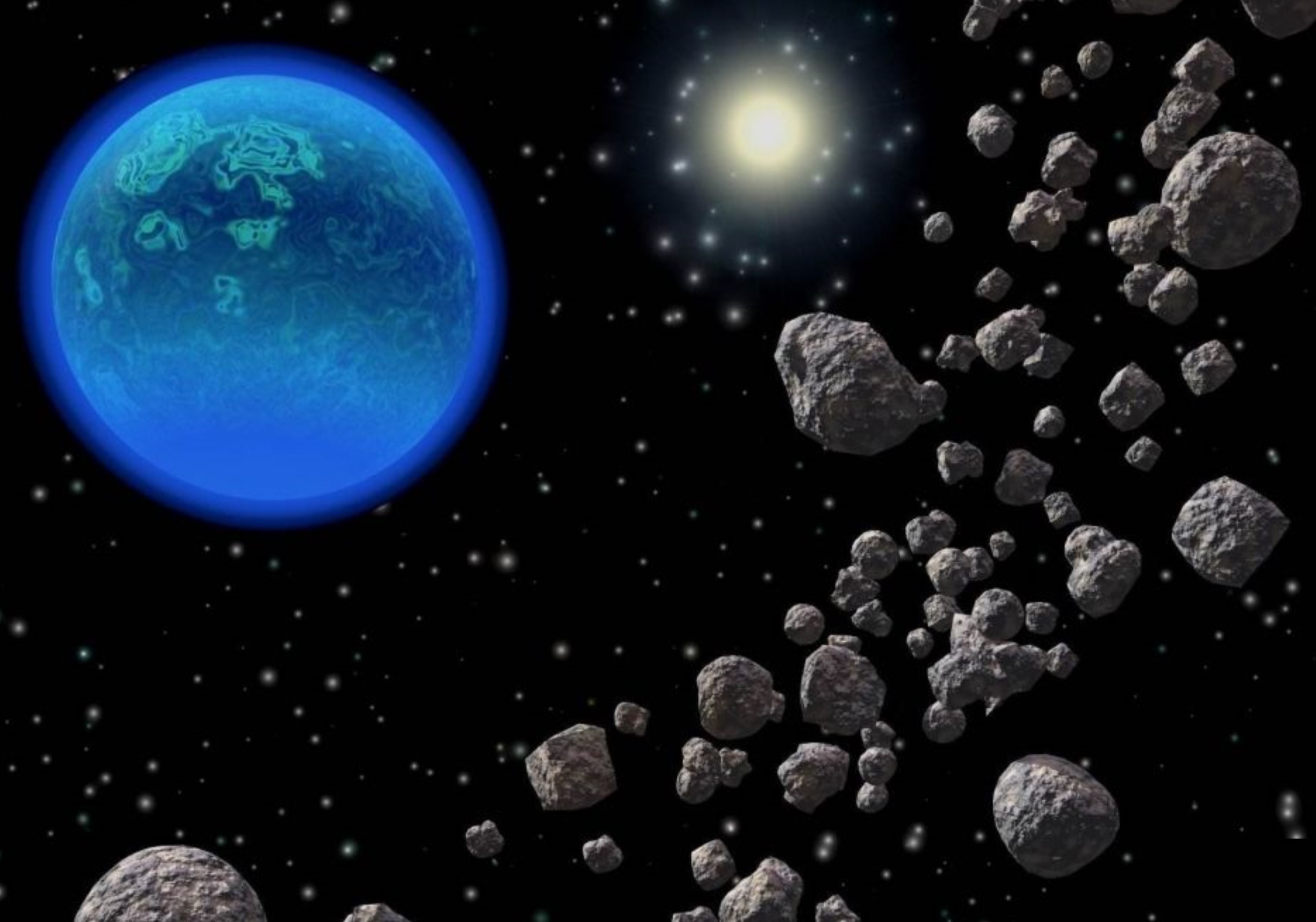 茫茫宇宙，為啥飄蕩著這么多石頭，由石頭組成的行星有幾多